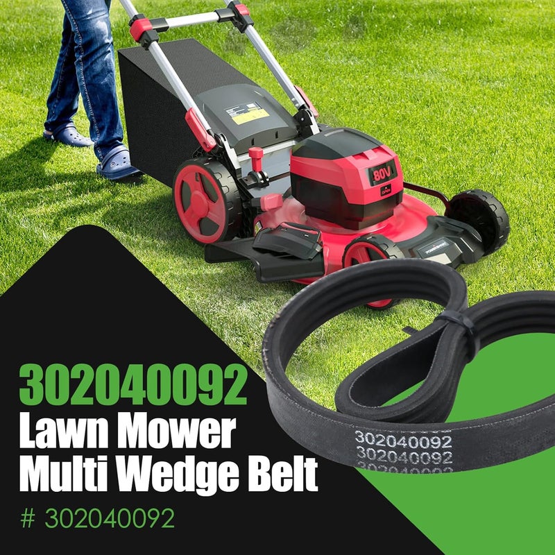 GEATaaT 302040092 حزام متعدد الأوتاد لجزازة العشب متوافق مع PowerSmart DB2194SH DB2194PH DB8621SH - Image 2